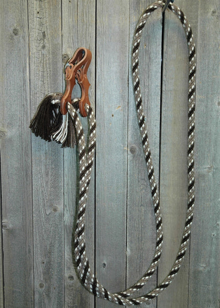 # 10a Loop Reins - Motif - 6 brins Slobber Straps