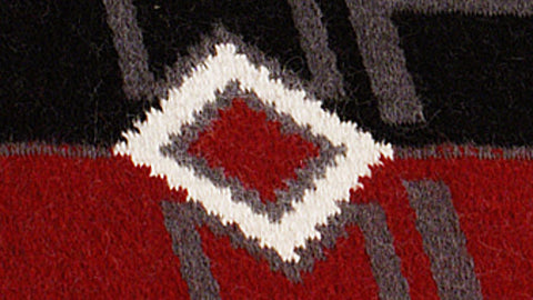 Håndvævet tæppe - sort serie