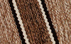 Håndvævet tæppe - stribet tweed