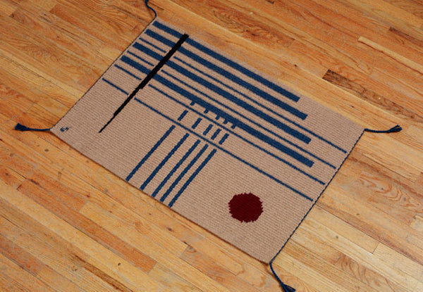 Alfombra tejida a mano - Rising Sun
