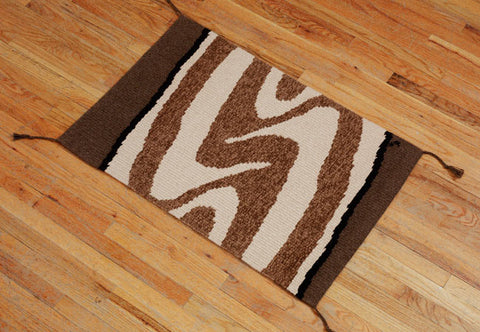 Handgewebter Teppich - Künstlerblock