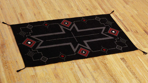 Handgewebter Teppich - Schwarze Serie