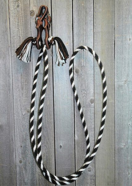 Riendas de lazo n. ° 20c - Patrón - Correas de baba de 6 hilos