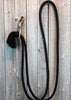 # 15 Black Loop Riendas - Patrón - Correas de baba de 6 hilos